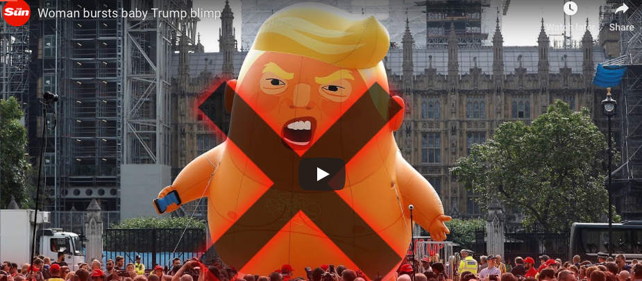 4-JUN-2019: Reventaron el Globo de "Baby Trump" - Divulgación Total