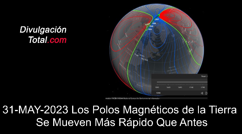 31-MAY-2023 Los Polos Magnéticos de la Tierra Se Mueven Más Rápido Que Antes - Divulgación Total