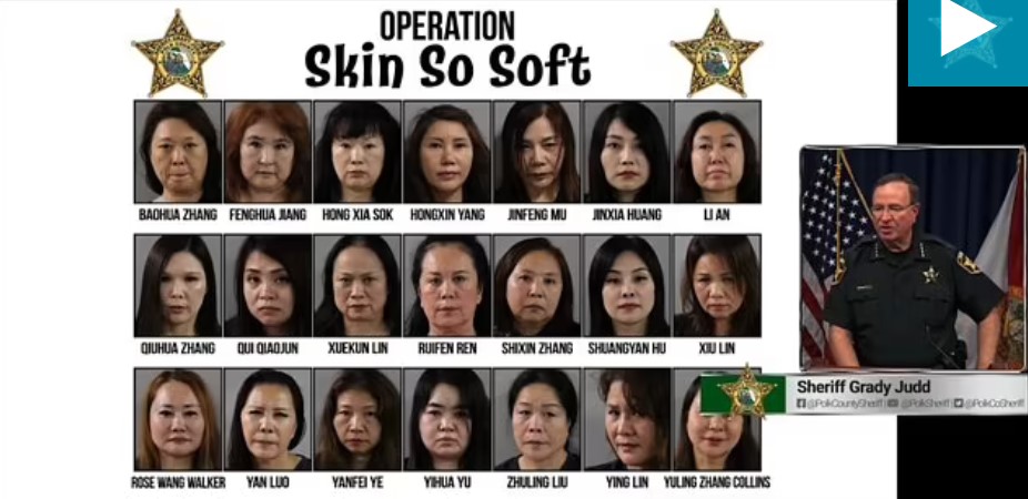 09NOV2024 - 20 trabajadoras de un spa acusadas de prostitución en una operación en Florida - Divulgación Total