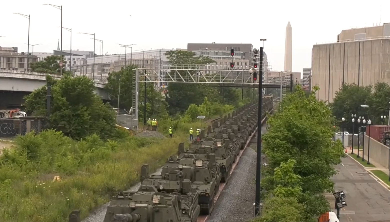 7-JUN-2025 Llegan Los Tanques a Washington D.C. Para El Desfile Del 14-JUN-2025 - Divulgación Total